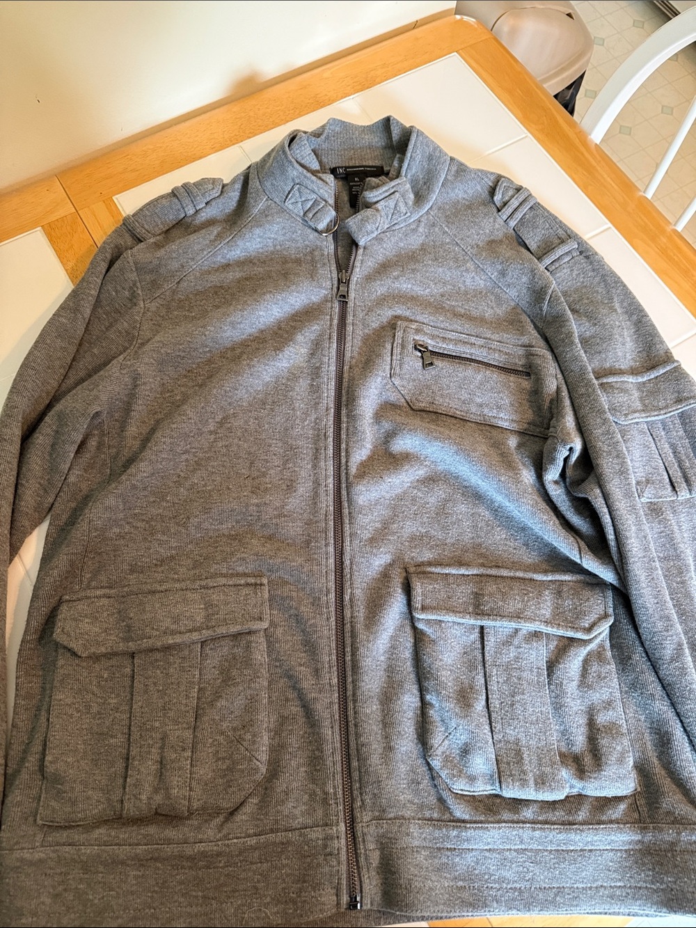 INC International Concepts Men’s Zip Up Sweater